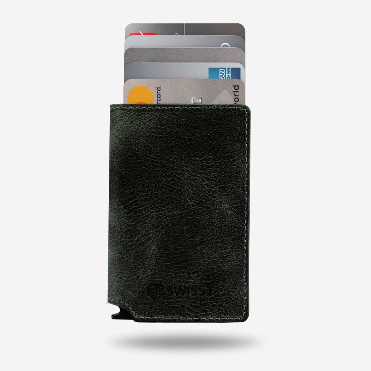 Leather PopUp Wallet - Premium Leather Slide Wallet